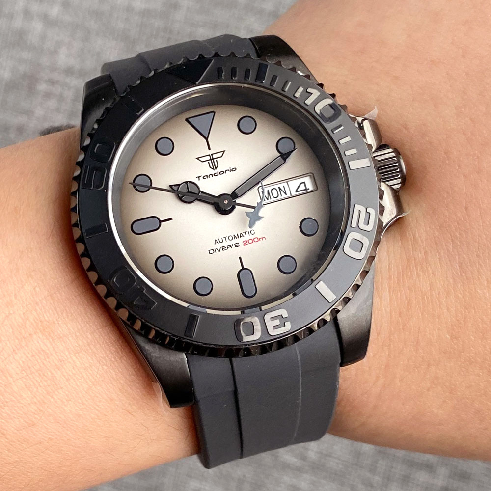 Vintage Collectible Watches - Tandorio 200M Waterproof NH36A Vintage Black